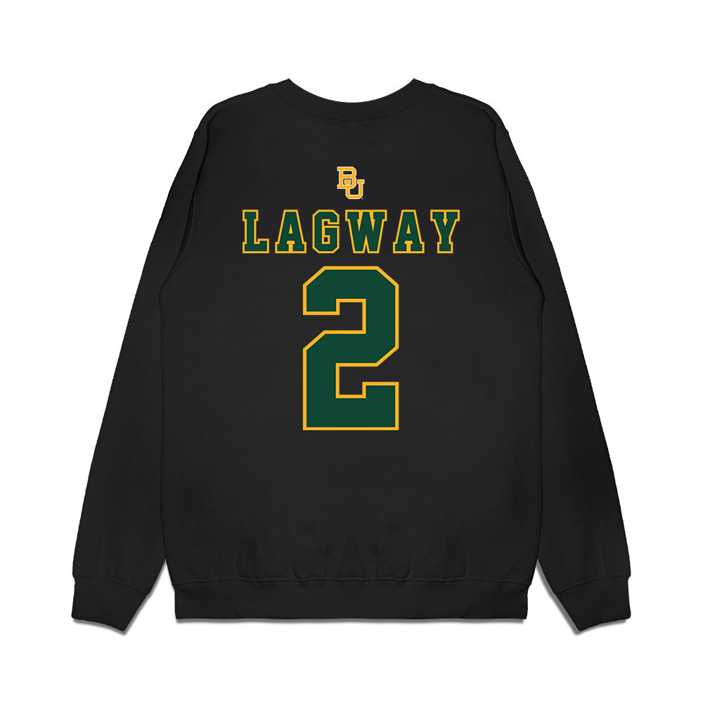 Baylor - NCAA Football : - Lagway All The Way Premium Crewneck Sweatshirt-1