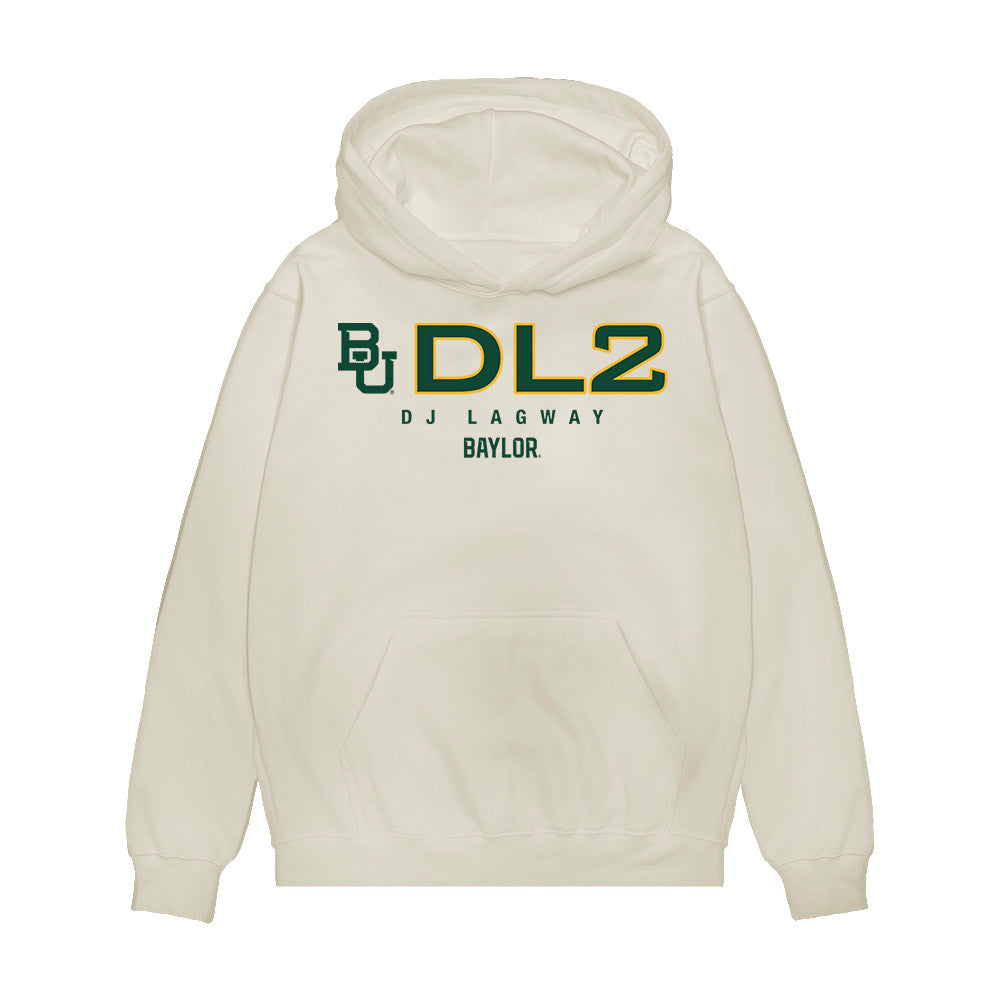Baylor - NCAA Football : DJ Lagway - DL2 Premium Hooded Sweatshirt-0