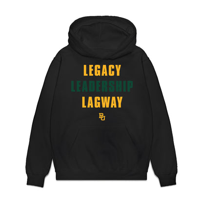 Baylor - NCAA Football : DJ Lagway - Legacy Leadership Lagway Premium Hooded Sweatshirt-0