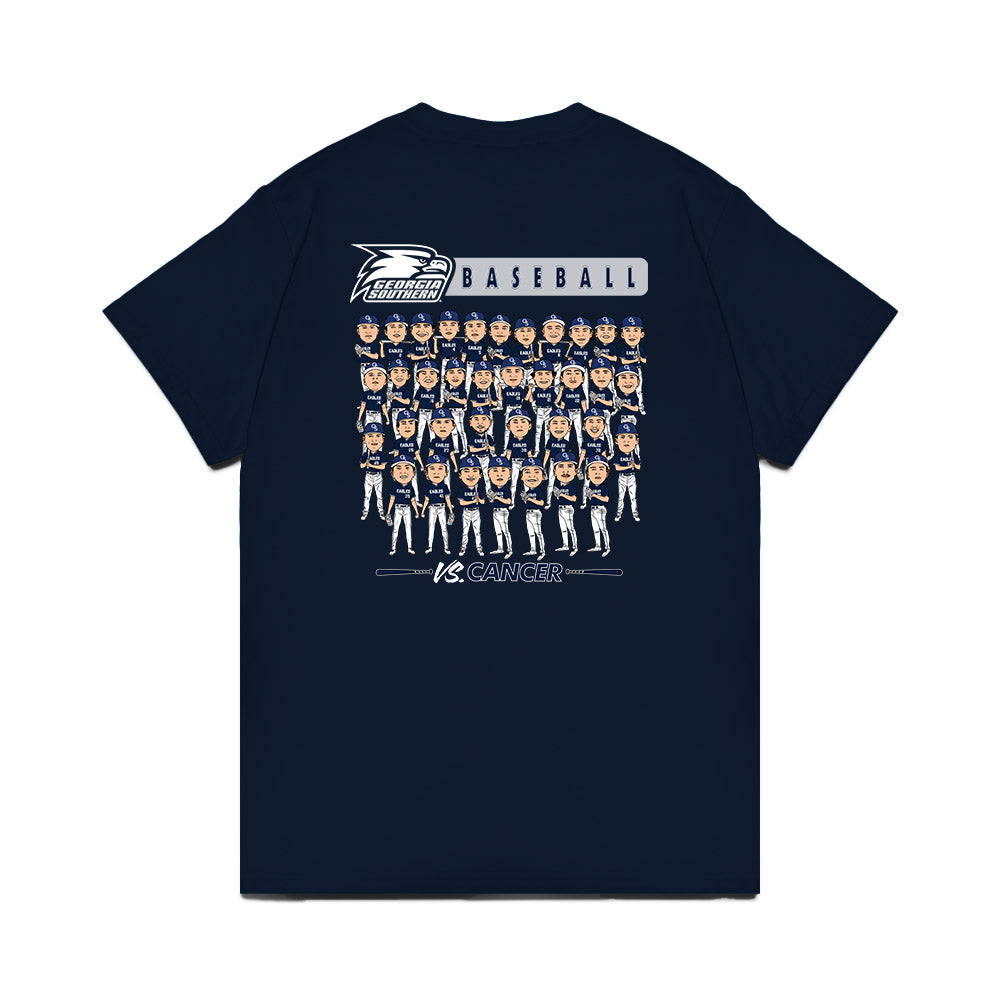 Georgia Southern - NCAA Baseball : Eagles vs Cancer Comfort Colors T-Shirt-1