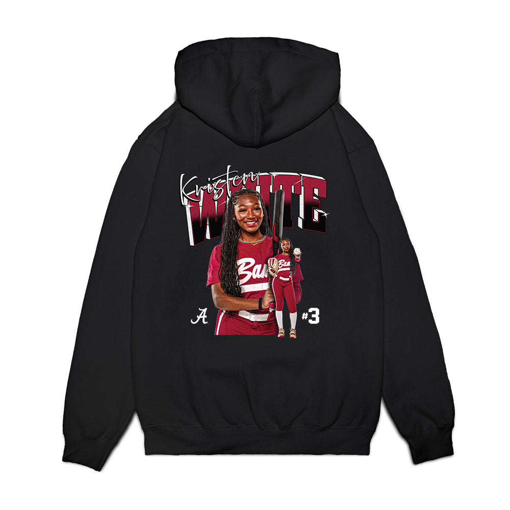 Alabama - NCAA Softball : Kristen White - Collage Premium Hooded Sweatshirt-1