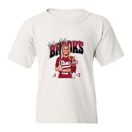 Alabama - NCAA Softball : Holly Beth Brooks - Collage Youth T-Shirt-0