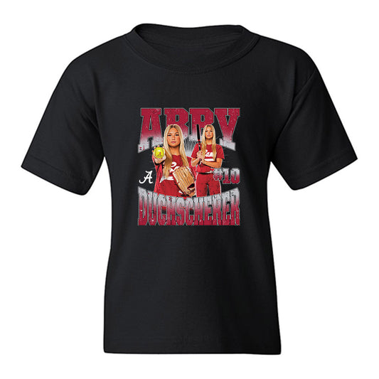 Alabama - NCAA Softball : Abby Duchscherer - Collage Youth T-Shirt-0