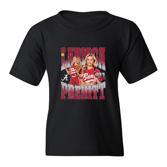 Alabama - NCAA Softball : Larissa Preuitt - Collage Youth T-Shirt-0