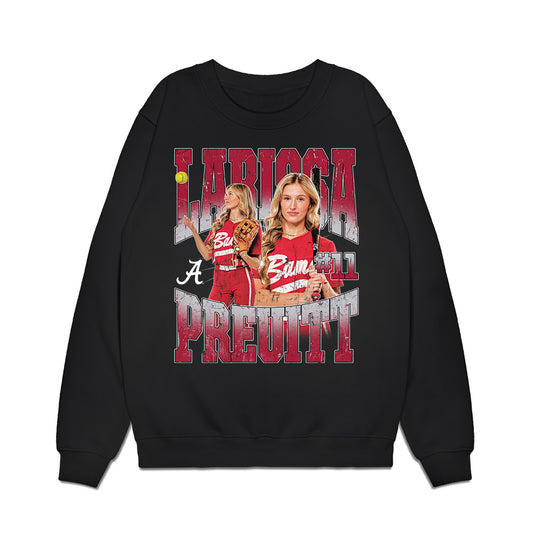 Alabama - NCAA Softball : Larissa Preuitt - Collage Premium Crewneck Sweatshirt-0