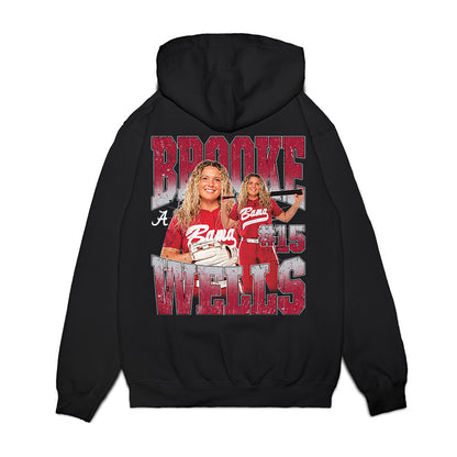 Alabama - NCAA Softball : Brooke Wells - Collage Premium Hooded Sweatshirt-1