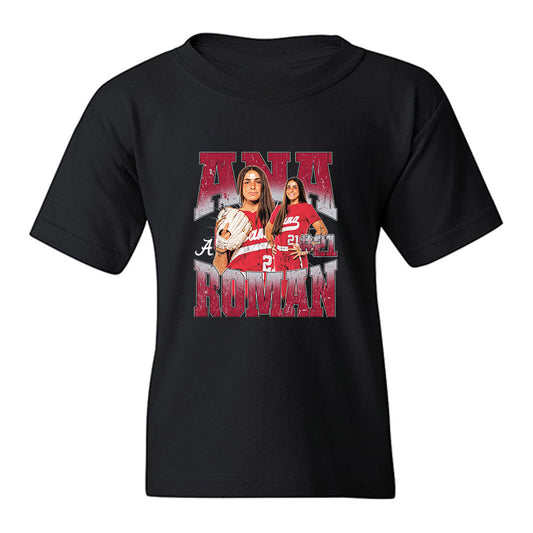 Alabama - NCAA Softball : Ana Roman - Collage Youth T-Shirt-0