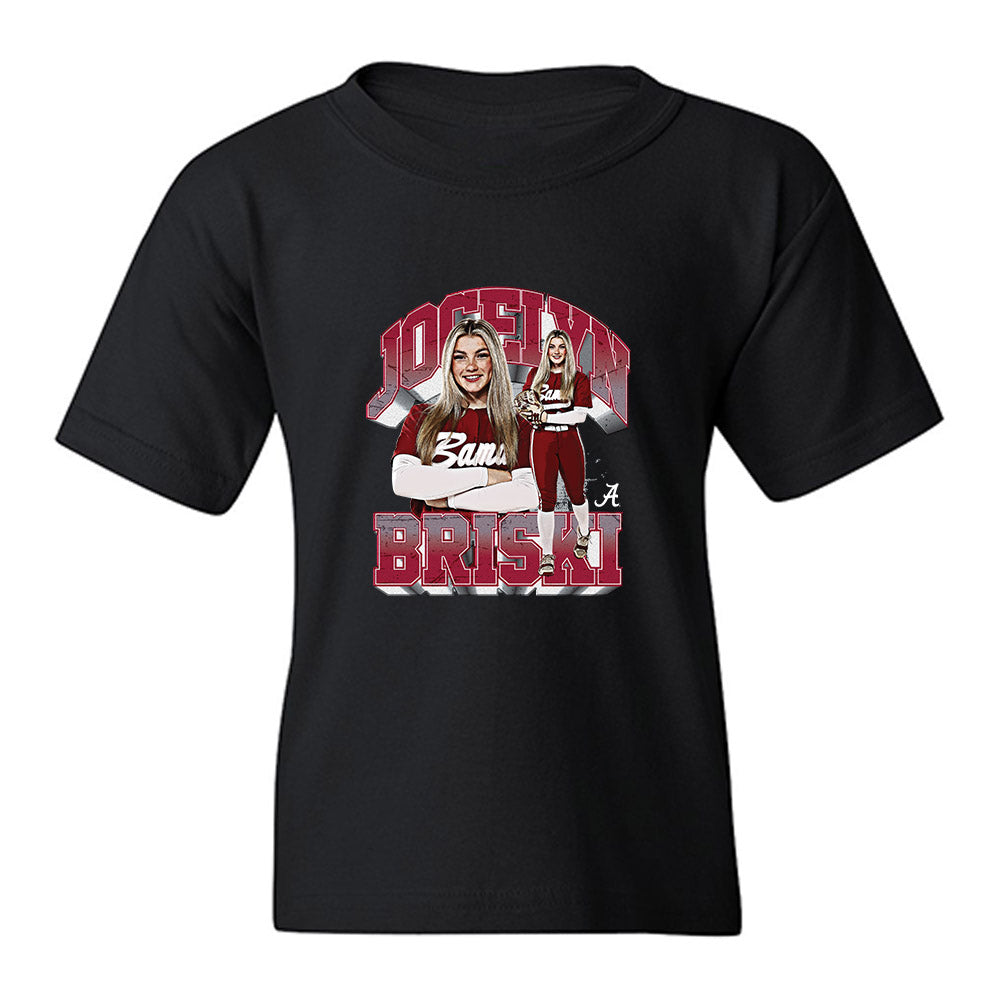 Alabama - NCAA Softball : Jocelyn Briski - Collage Youth T-Shirt-0