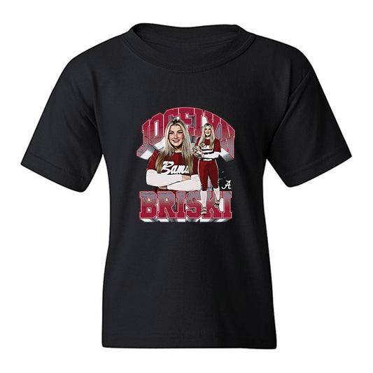 Alabama - NCAA Softball : Jocelyn Briski - Collage Youth T-Shirt-0
