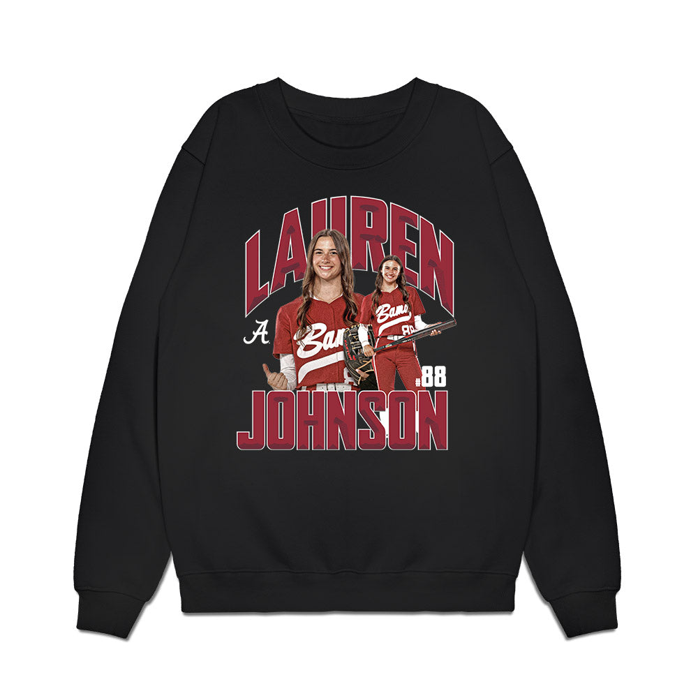 Alabama - NCAA Softball : Lauren Johnson - Collage Premium Crewneck Sweatshirt-0