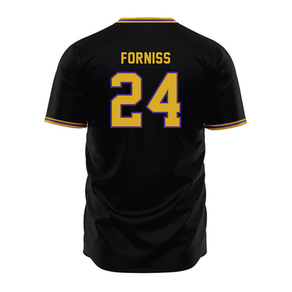 Northwestern - NCAA Baseball : Christian Forniss - Black Jersey-1