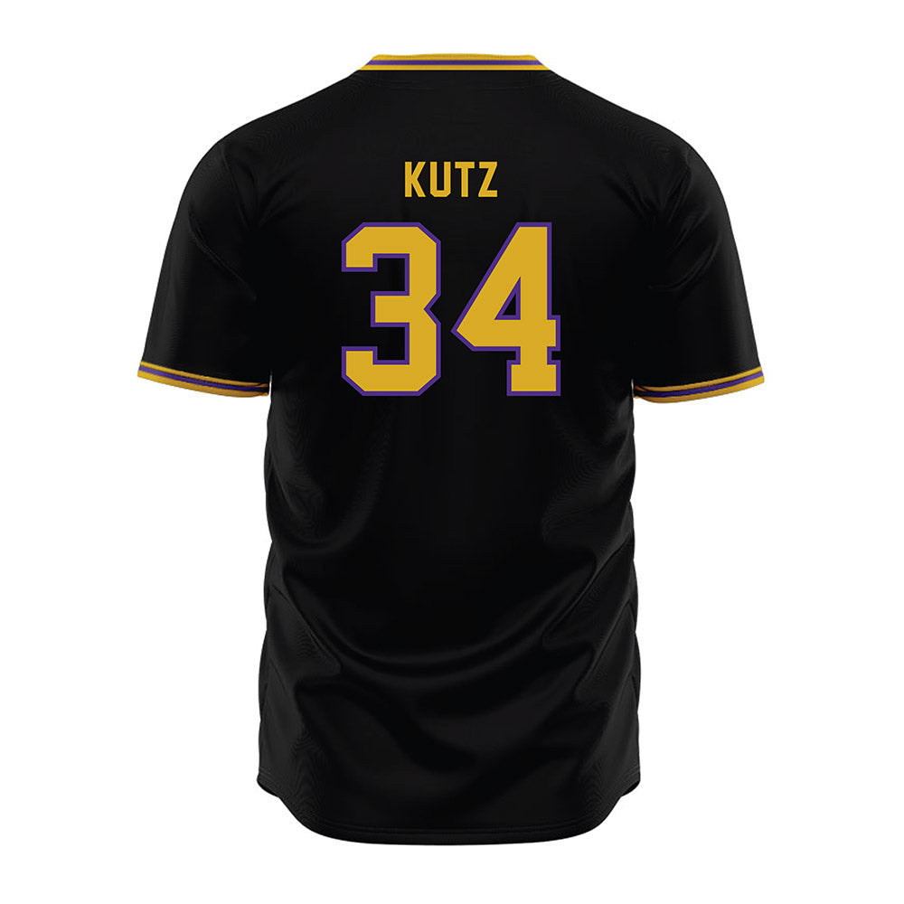 Northwestern - NCAA Baseball : Charlie Kutz - Black Jersey-1