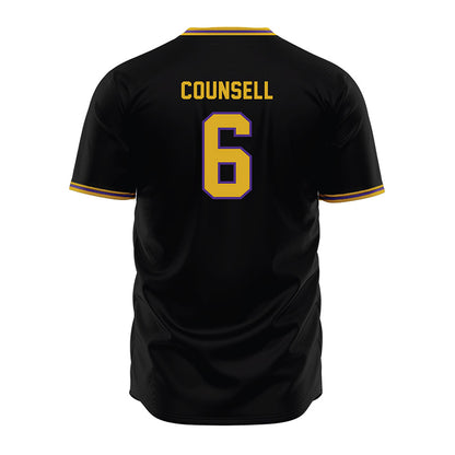 Northwestern - NCAA Baseball : Jack Counsell - Black Jersey-1