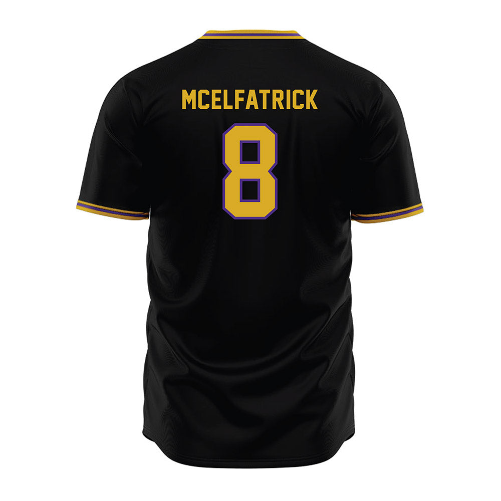 Northwestern - NCAA Baseball : Owen McElfatrick - Black Jersey-1