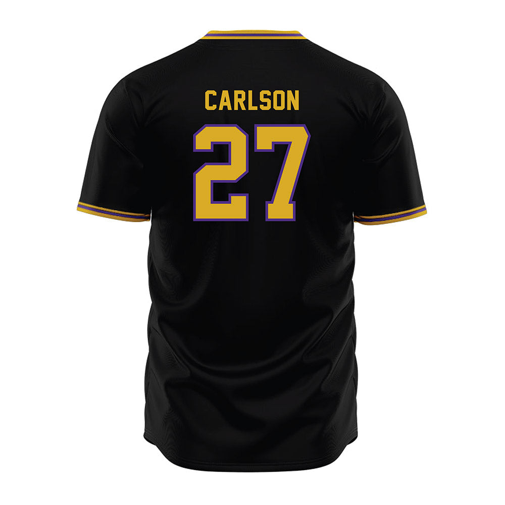 Northwestern - NCAA Baseball : Zach Carlson - Black Jersey-1
