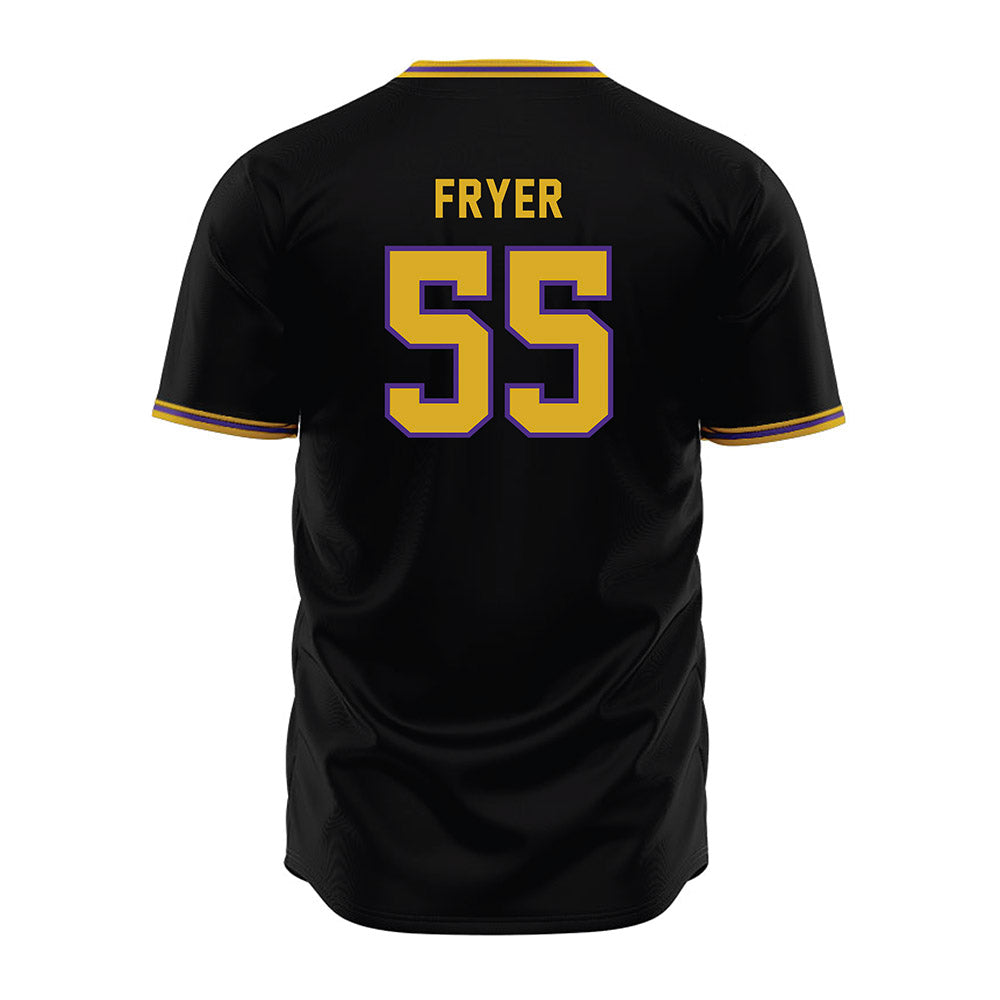Northwestern - NCAA Baseball : Justin Fryer - Black Jersey-1