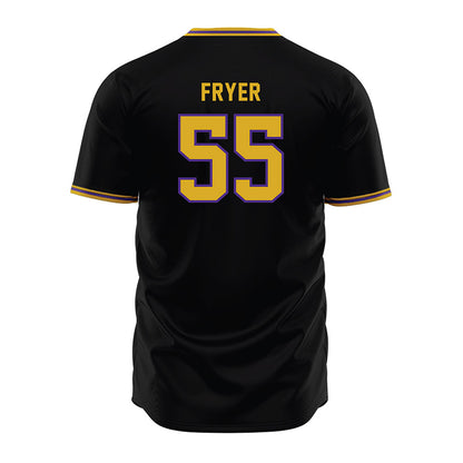 Northwestern - NCAA Baseball : Justin Fryer - Black Jersey-1