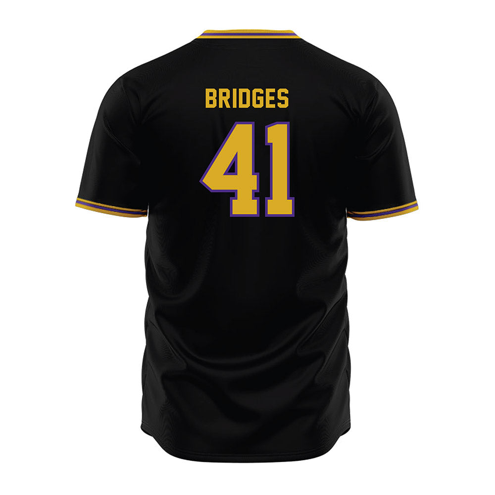 Northwestern - NCAA Baseball : Tommy Bridges - Black Jersey-1