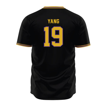 Northwestern - NCAA Baseball : Jake Yang - Black Jersey-1