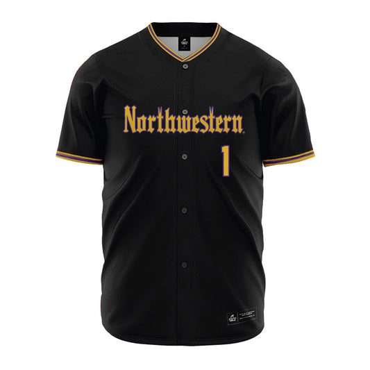 Northwestern - NCAA Baseball : Noah Ruiz - Black Jersey-0