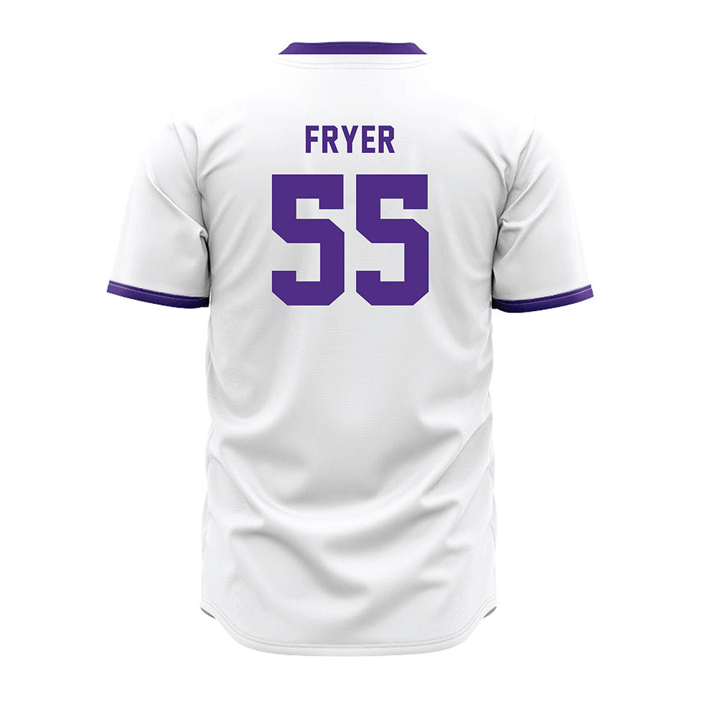 Northwestern - NCAA Baseball : Justin Fryer - White Jersey-1