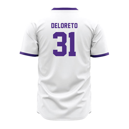 Northwestern - NCAA Baseball : Dominic DeLoreto - White Jersey-1