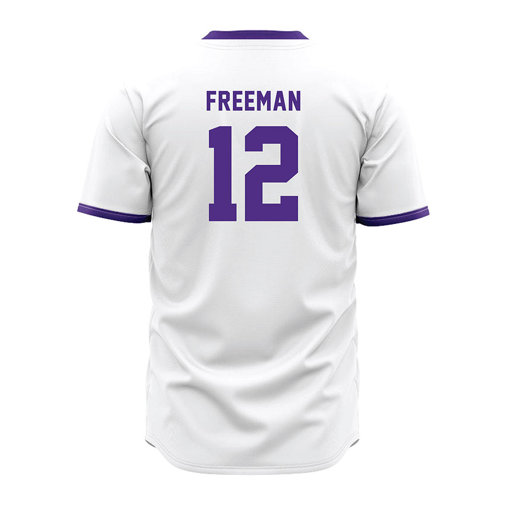Northwestern - NCAA Baseball : Jackson Freeman - White Jersey-1
