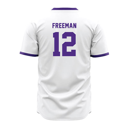 Northwestern - NCAA Baseball : Jackson Freeman - White Jersey-1