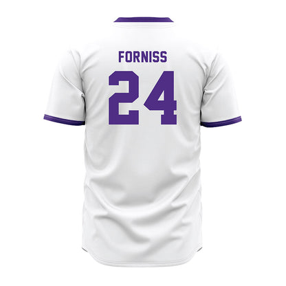 Northwestern - NCAA Baseball : Christian Forniss - White Jersey-1
