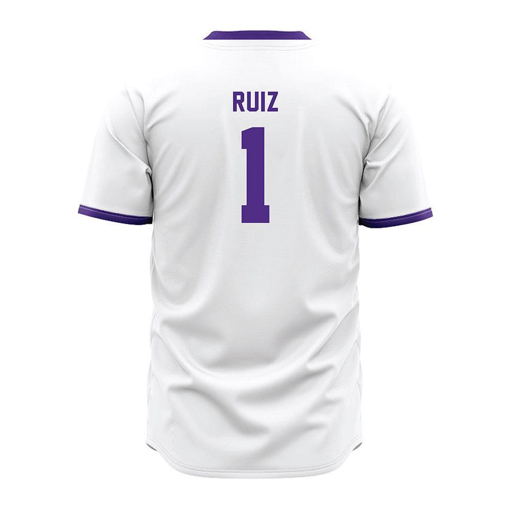 Northwestern - NCAA Baseball : Noah Ruiz - White Jersey-1