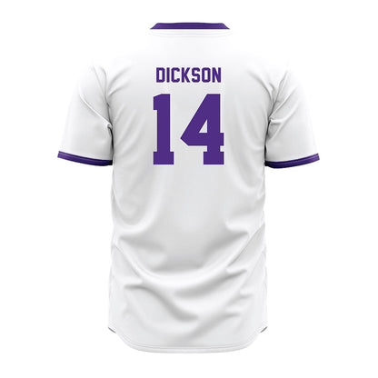Northwestern - NCAA Baseball : Drew Dickson - White Jersey-1