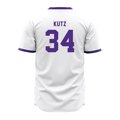 Northwestern - NCAA Baseball : Charlie Kutz - White Jersey-1
