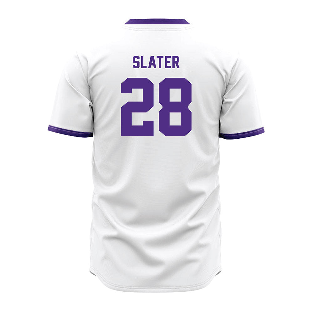 Northwestern - NCAA Baseball : Jay Slater - White Jersey-1