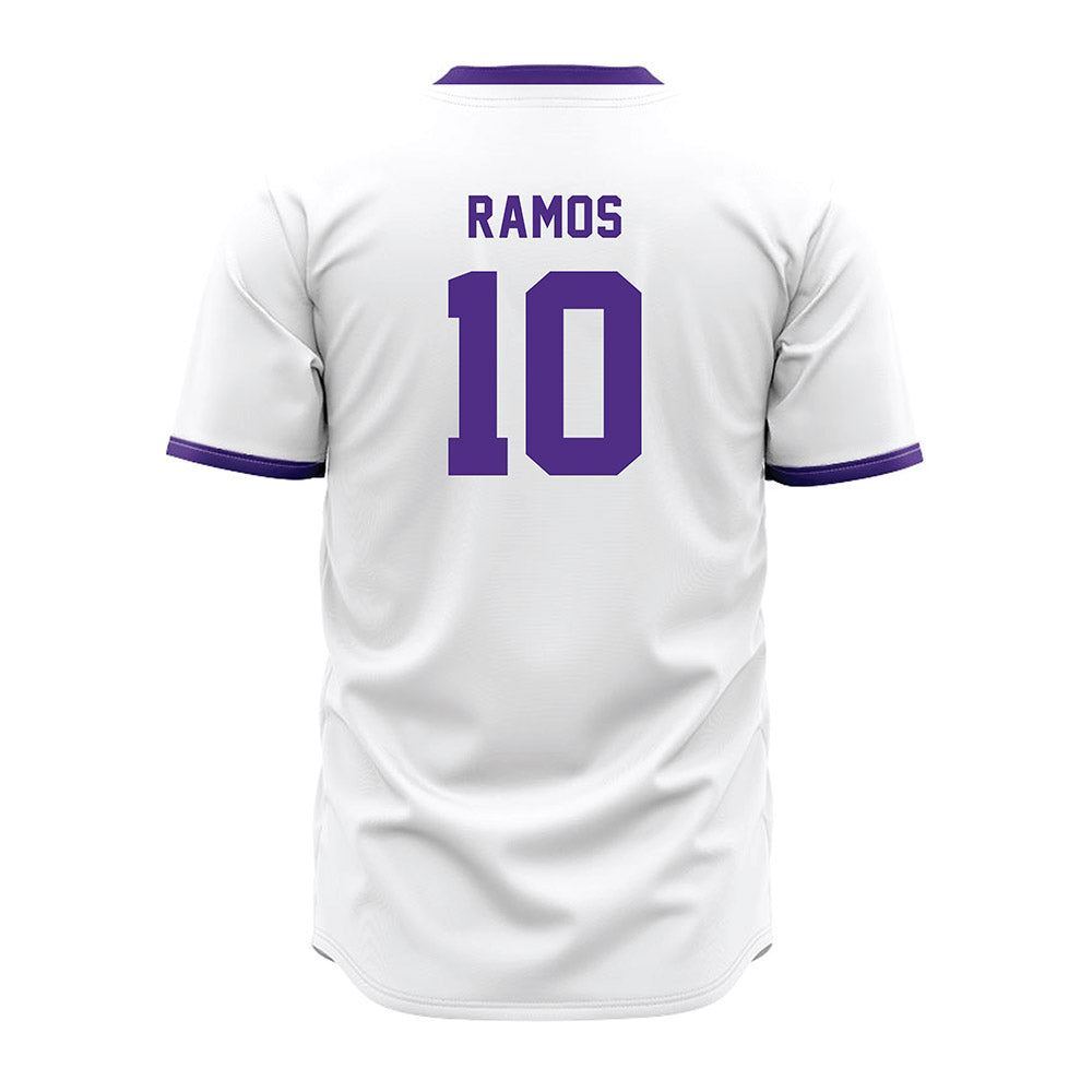 Northwestern - NCAA Baseball : Josh Ramos - White Jersey-1