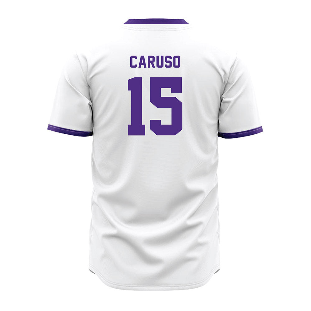 Northwestern - NCAA Baseball : Charlie Caruso - White Jersey-1