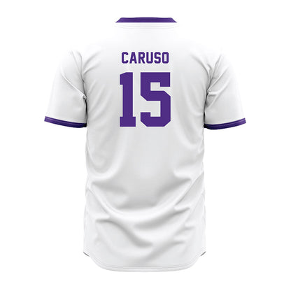 Northwestern - NCAA Baseball : Charlie Caruso - White Jersey-1
