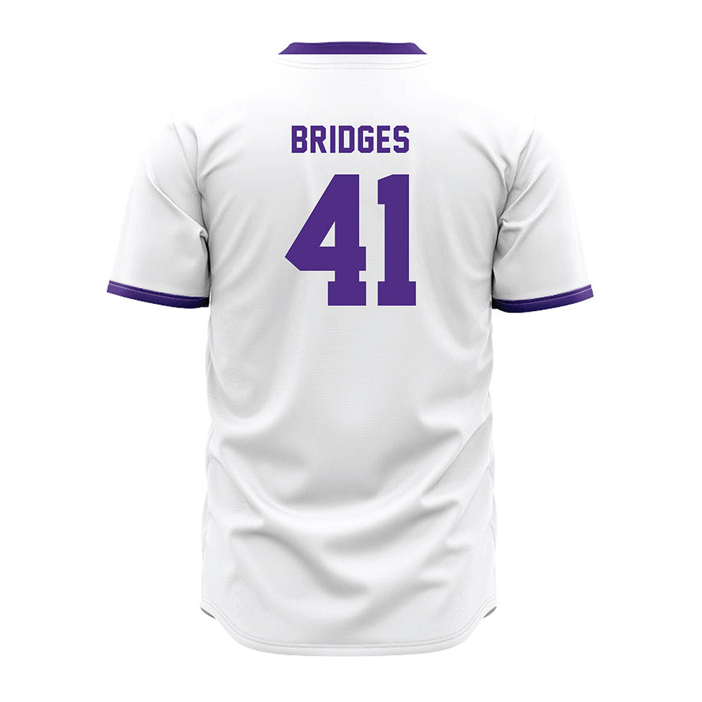 Northwestern - NCAA Baseball : Tommy Bridges - White Jersey-1