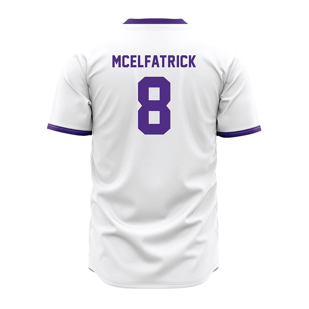 Northwestern - NCAA Baseball : Owen McElfatrick - White Jersey-1