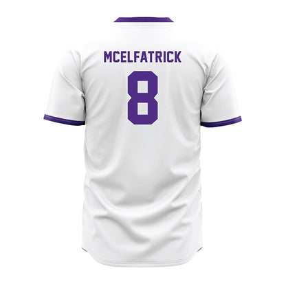 Northwestern - NCAA Baseball : Owen McElfatrick - White Jersey-1