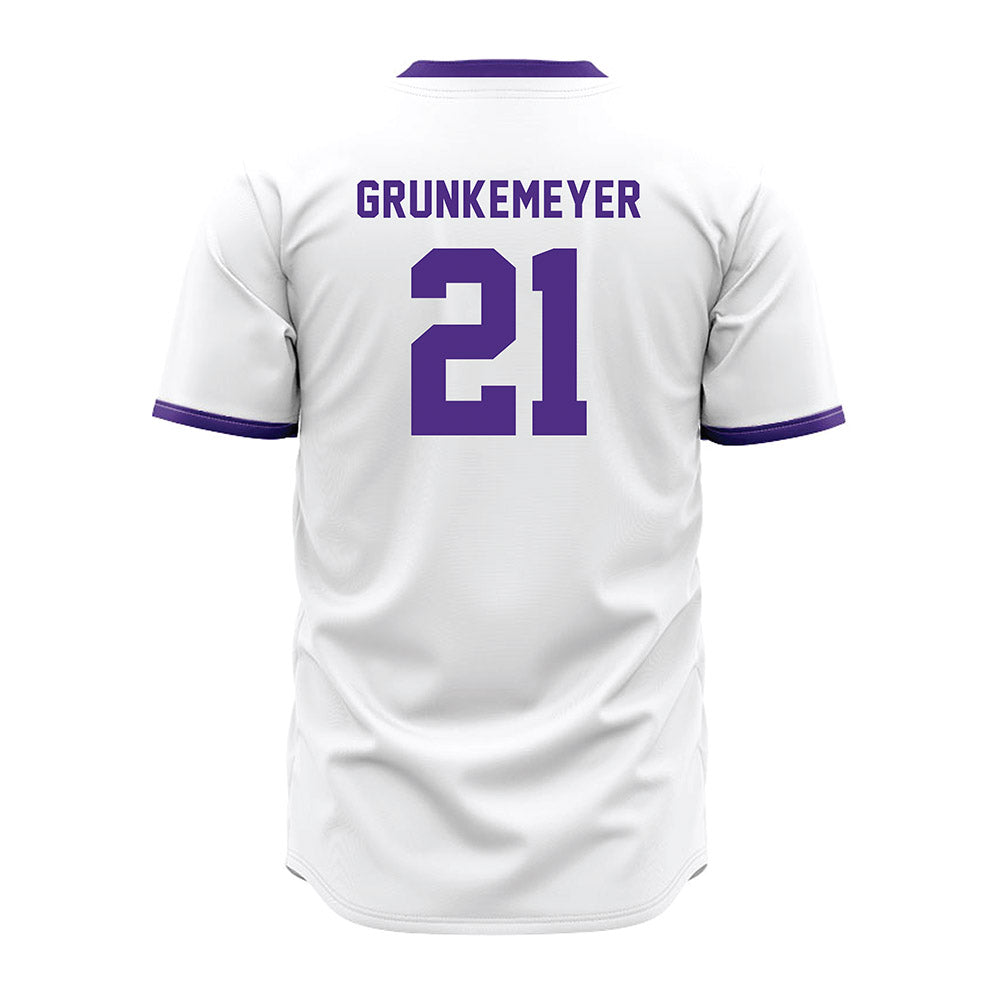 Northwestern - NCAA Baseball : Jack Grunkemeyer - White Jersey-1