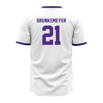 Northwestern - NCAA Baseball : Jack Grunkemeyer - White Jersey-1