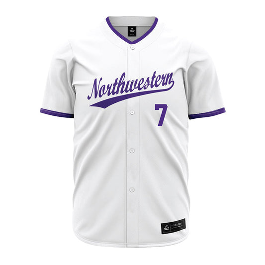 Northwestern - NCAA Baseball : Marty Kaplan - White Jersey-0