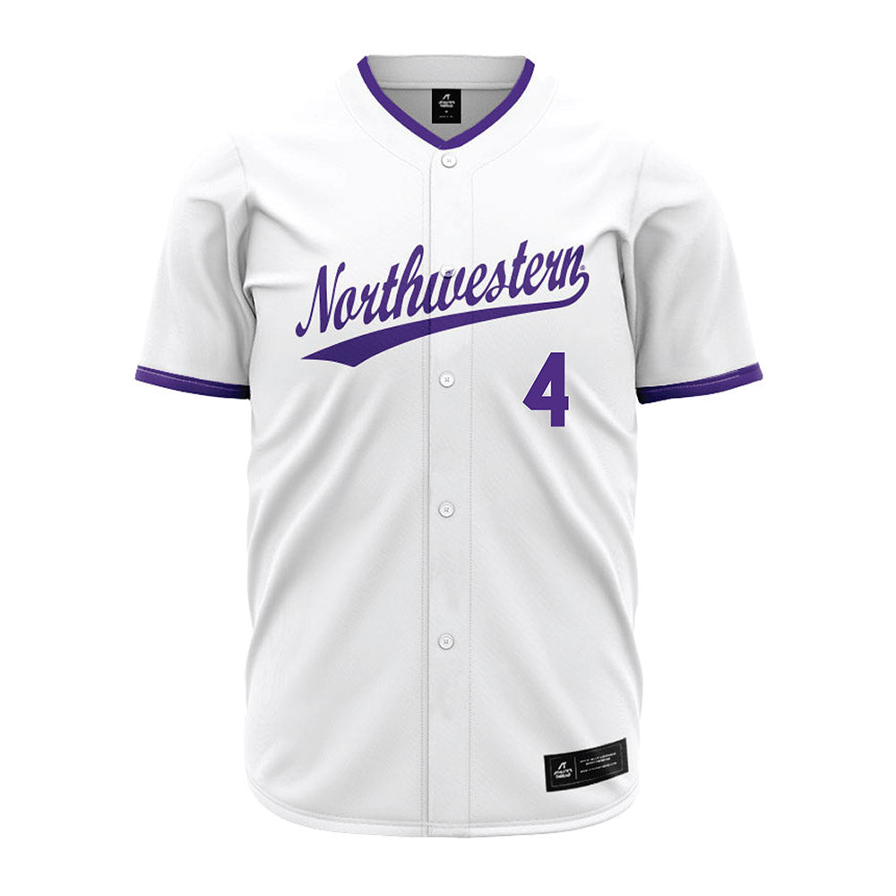 Northwestern - NCAA Baseball : Jack Lausch - White Jersey-0