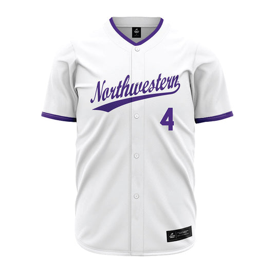 Northwestern - NCAA Baseball : Jack Lausch - White Jersey-0