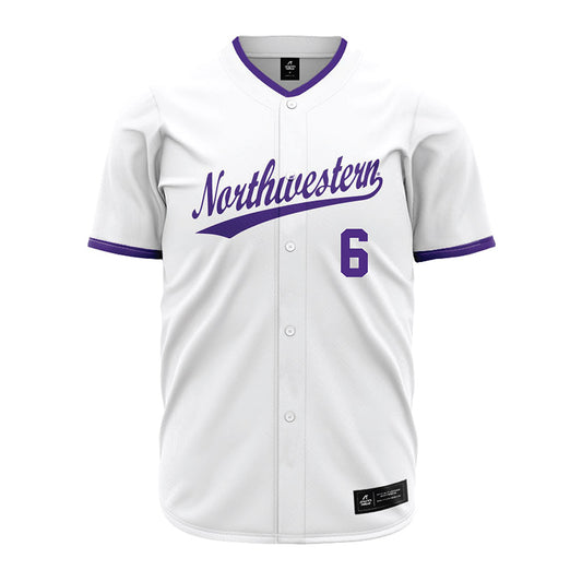 Northwestern - NCAA Baseball : Jack Counsell - White Jersey-0