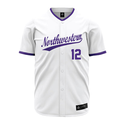 Northwestern - NCAA Baseball : Jackson Freeman - White Jersey-0