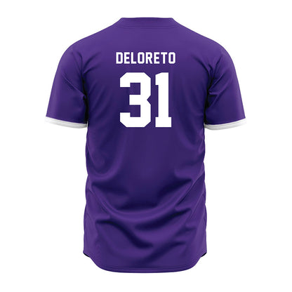 Northwestern - NCAA Baseball : Dominic DeLoreto - Purple Jersey-1