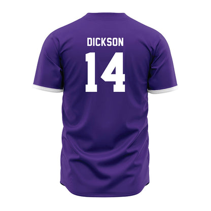 Northwestern - NCAA Baseball : Drew Dickson - Purple Jersey-1