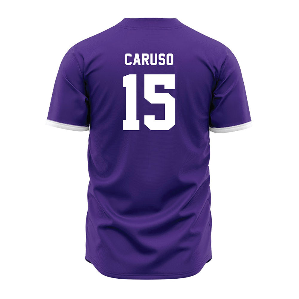 Northwestern - NCAA Baseball : Charlie Caruso - Purple Jersey-1