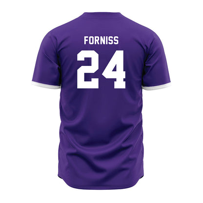 Northwestern - NCAA Baseball : Christian Forniss - Purple Jersey-1